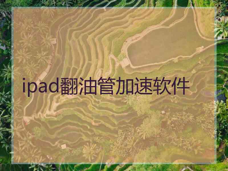ipad翻油管加速软件