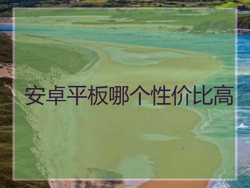 安卓平板哪个性价比高