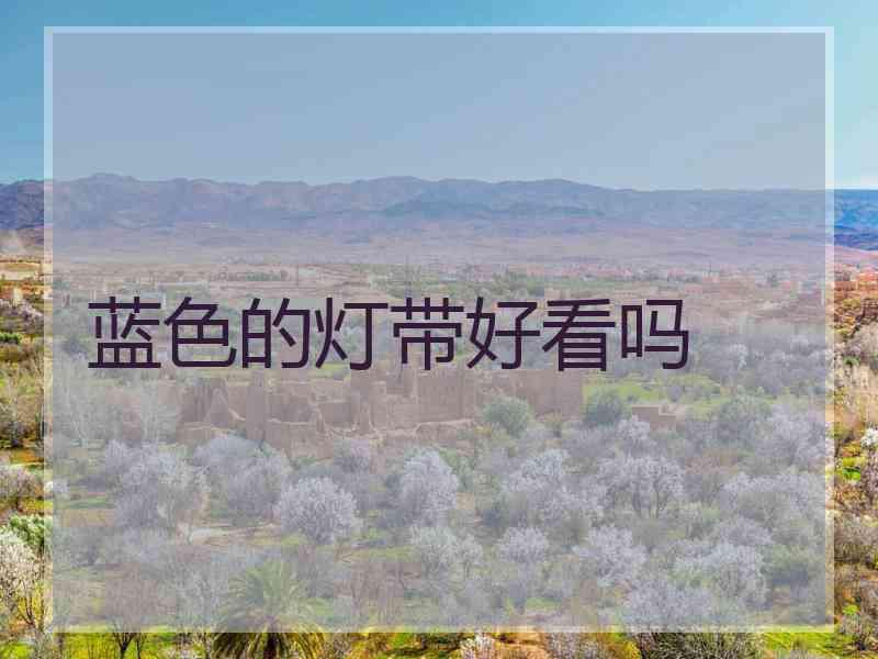 蓝色的灯带好看吗