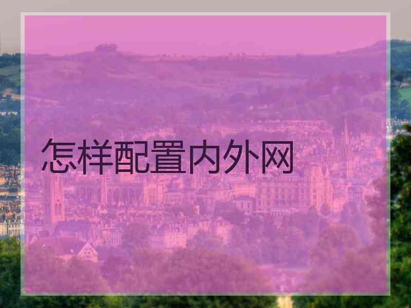 怎样配置内外网