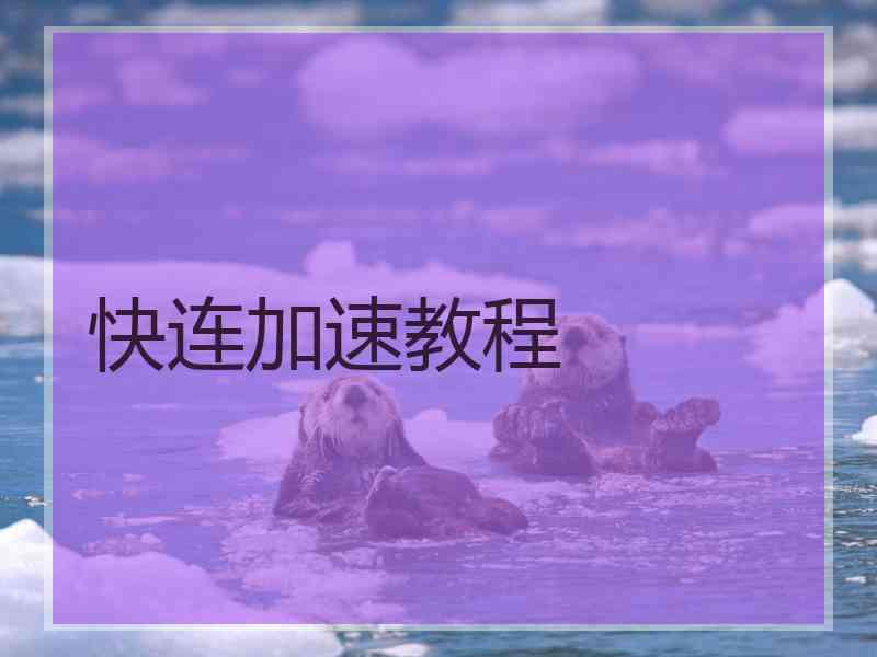 快连加速教程