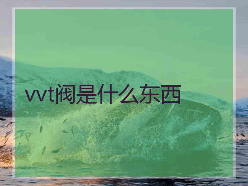 vvt阀是什么东西