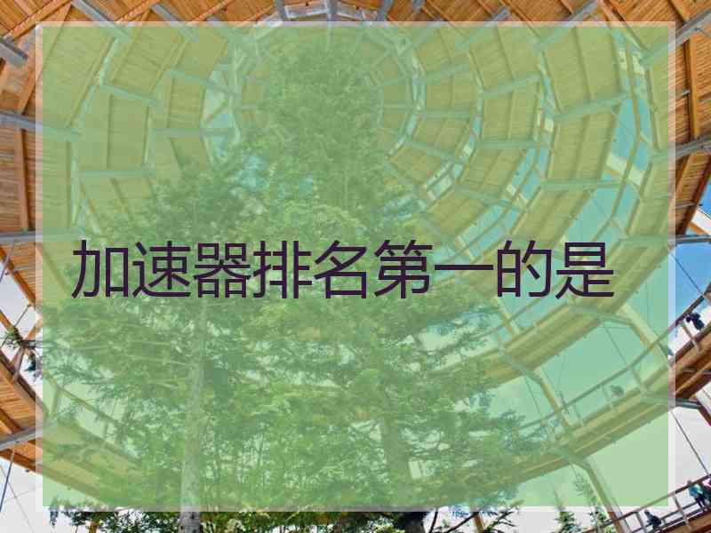 加速器排名第一的是