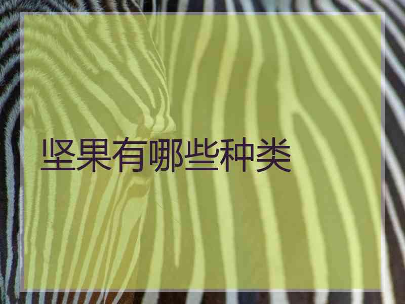 坚果有哪些种类