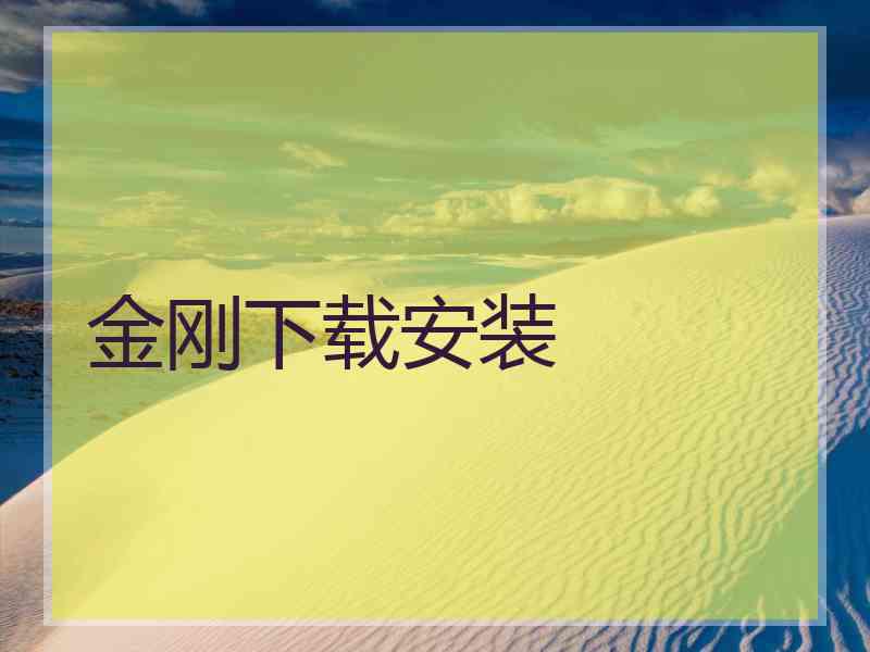 金刚下载安装