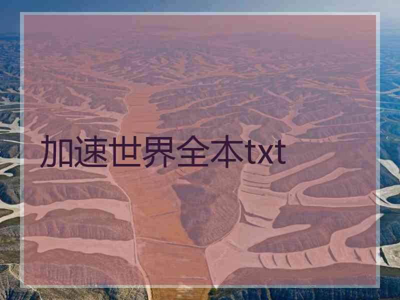 加速世界全本txt