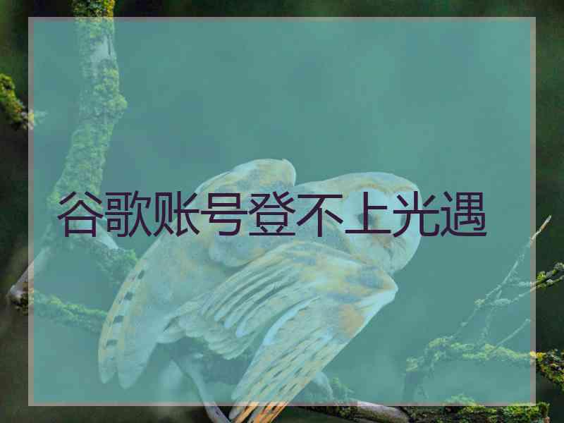 谷歌账号登不上光遇